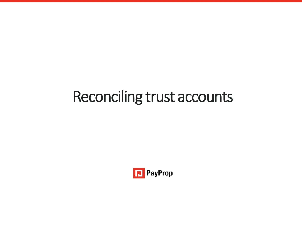 reconciling reconciling trust