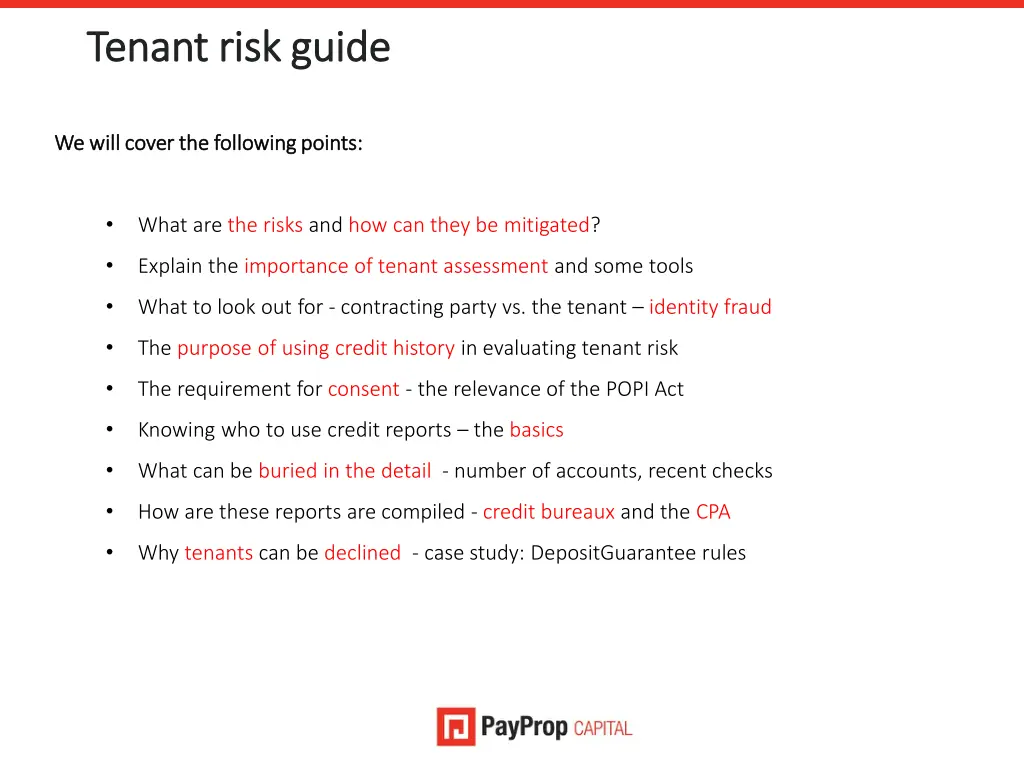 tenant risk tenant risk g guide