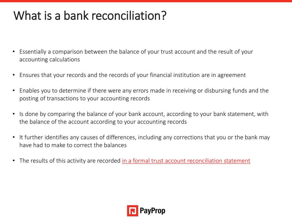 what is a bank reconciliation what is a bank