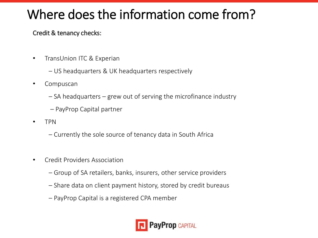 where does the information come from where does