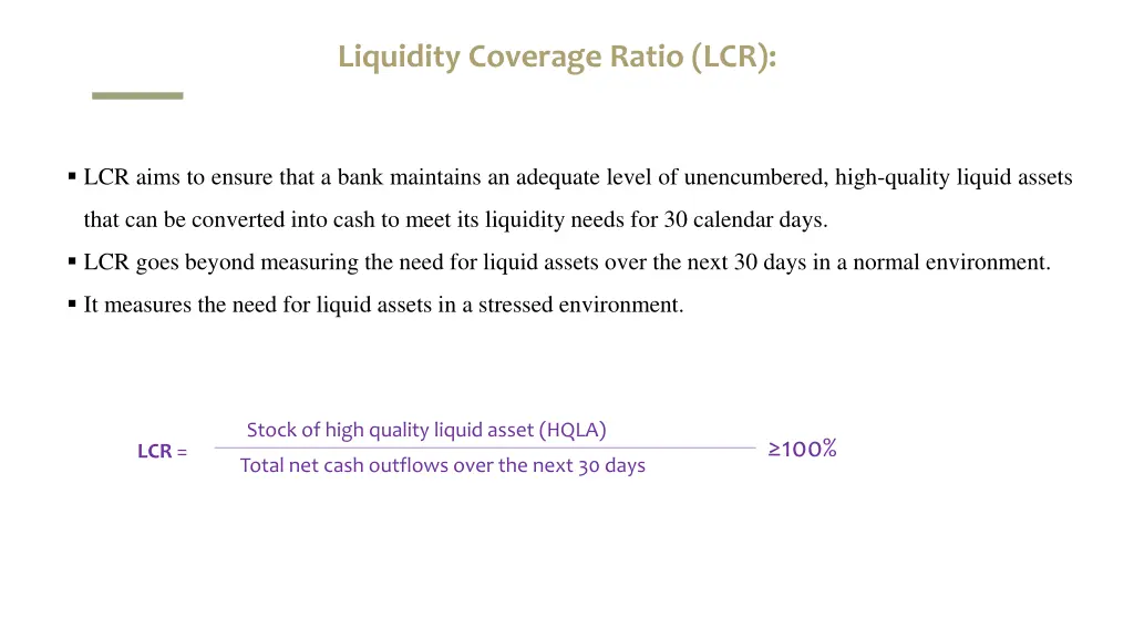 liquidity coverage ratio lcr