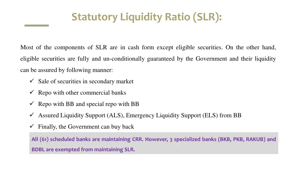 statutory liquidity ratio slr 1