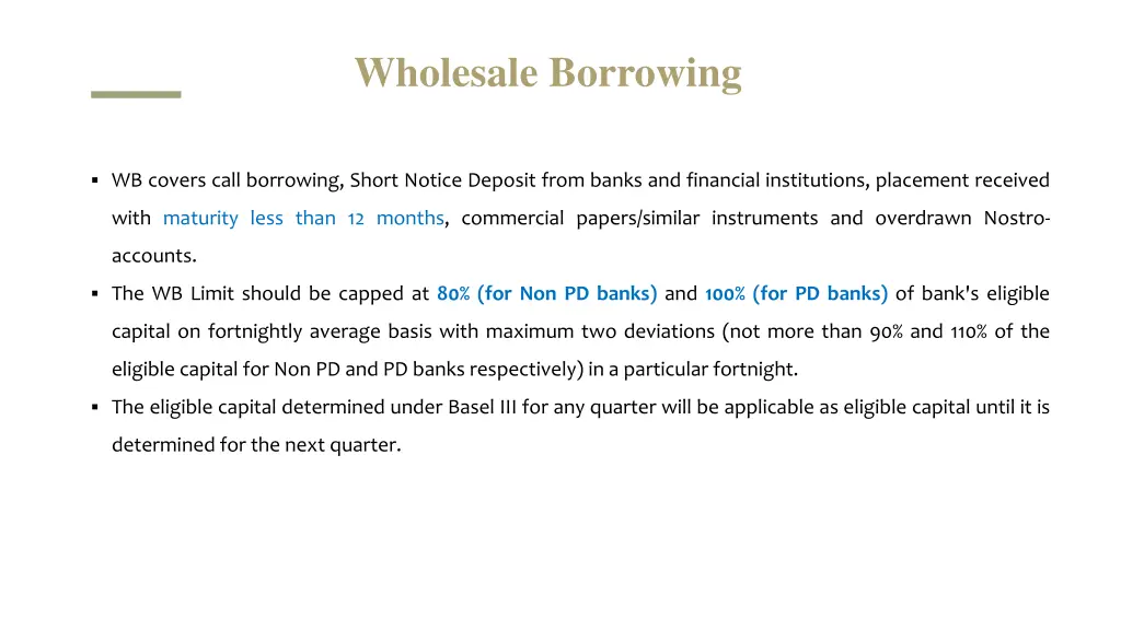 wholesale borrowing
