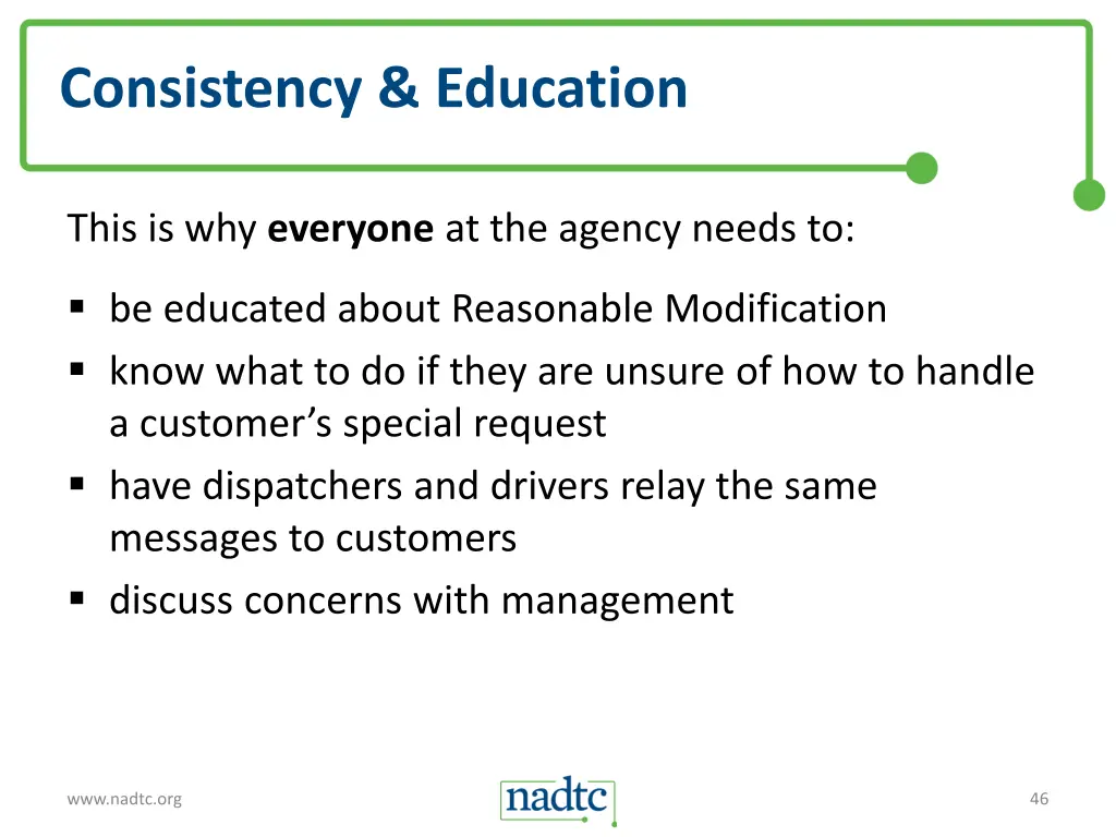 consistency education