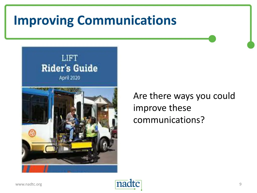 improving communications