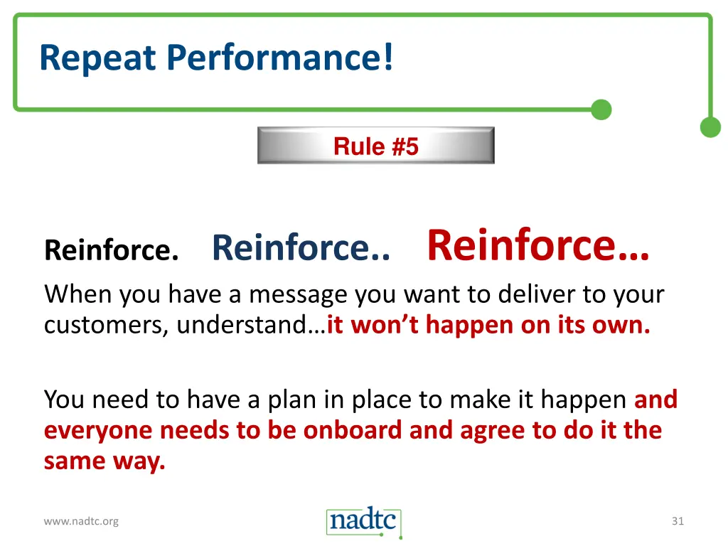 repeat performance