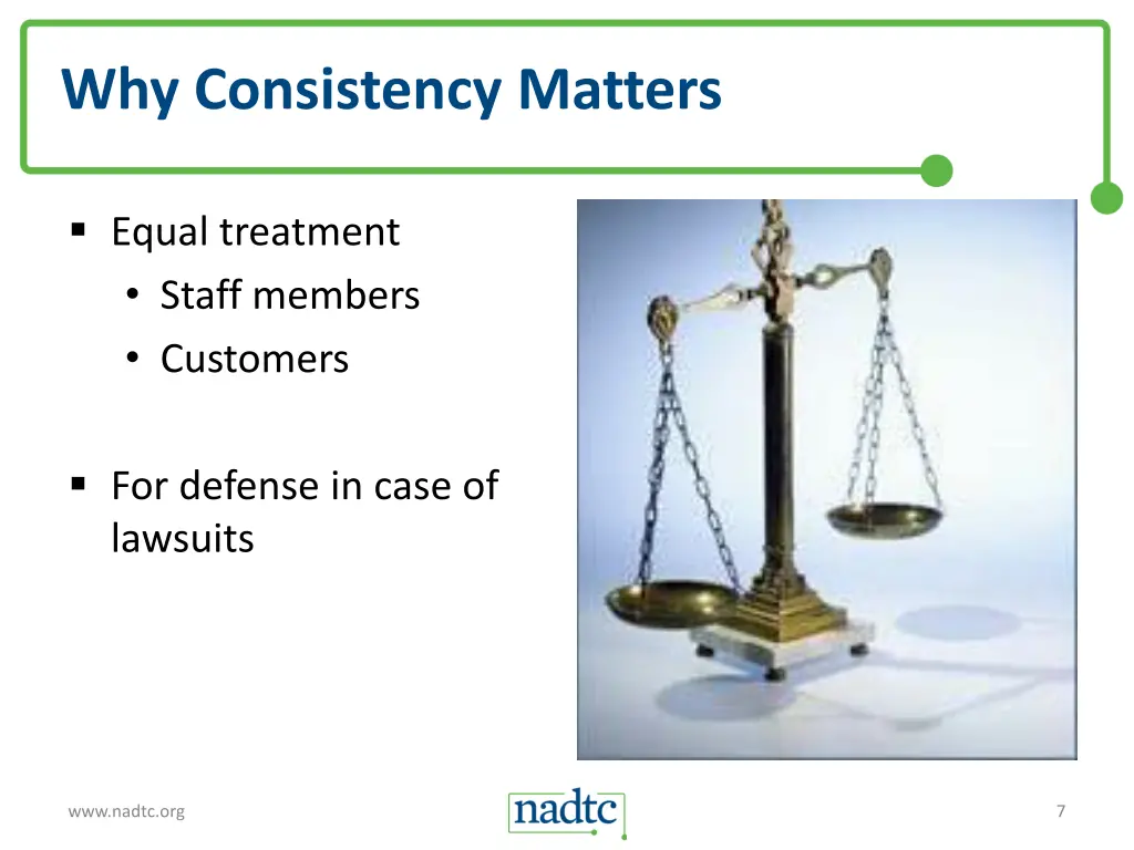 why consistency matters