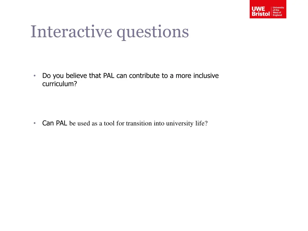 interactive questions