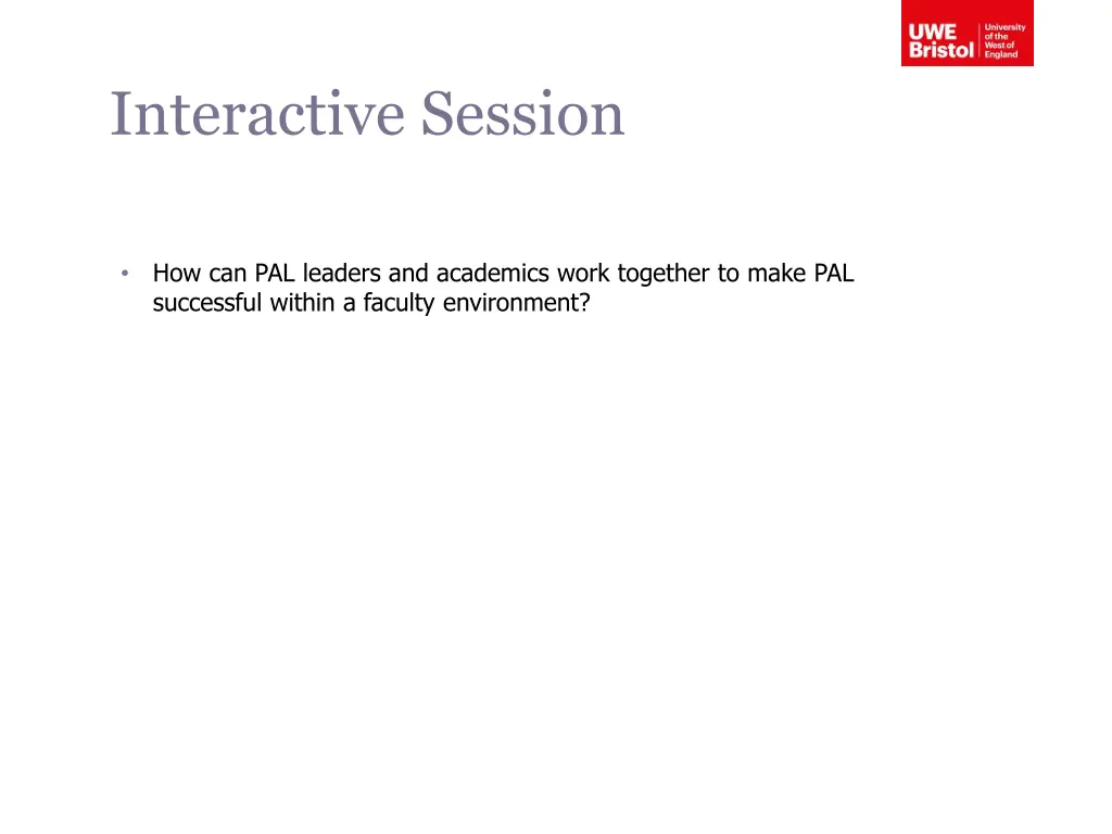 interactive session