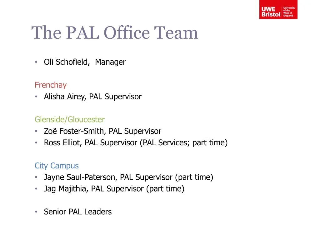 the pal office team