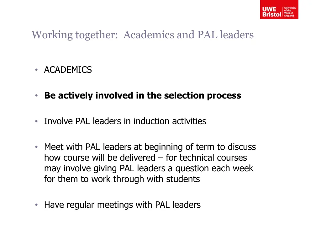 working together academics and pal leaders