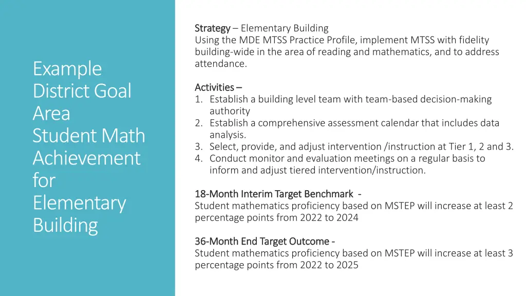 strategy strategy elementary building using
