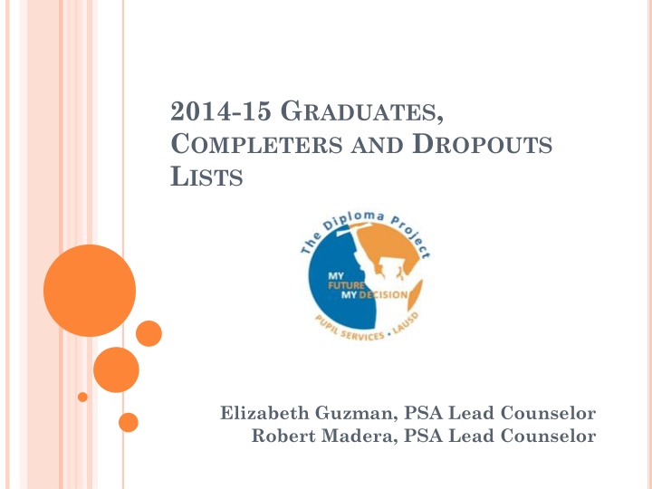 2014 15 g raduates c ompleters and d ropouts
