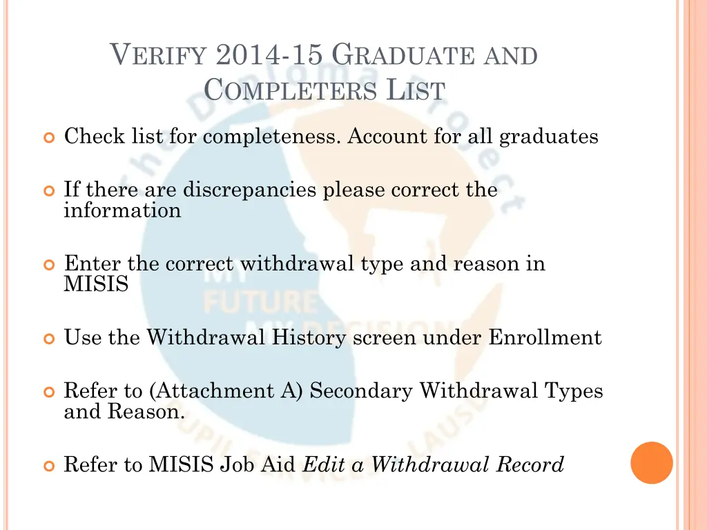 v erify 2014 15 g raduate and c ompleters l ist