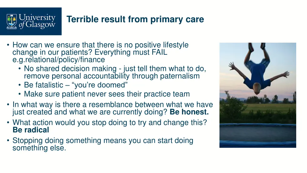 terrible result from primary care