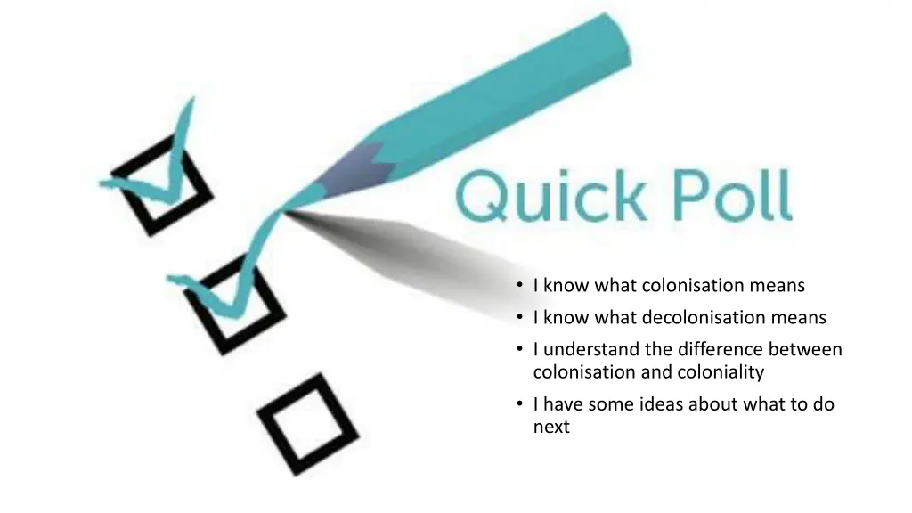 i know what colonisation means i know what 1