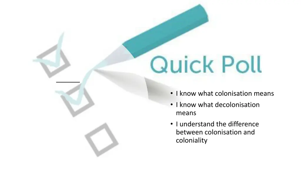 i know what colonisation means i know what