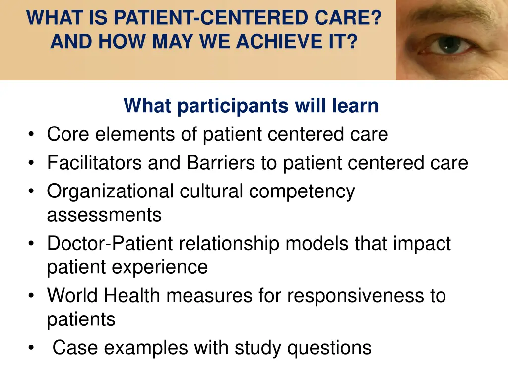 what is patient centered care