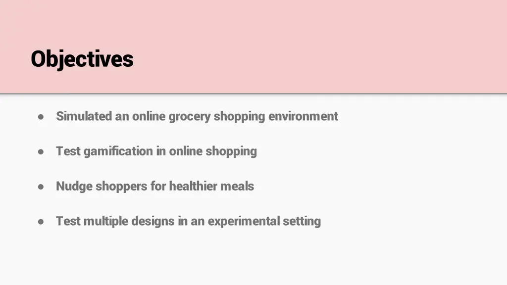 objectives