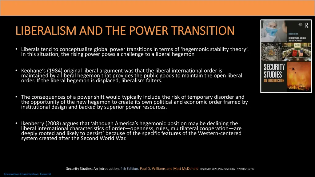 liberalism and the power transition liberalism