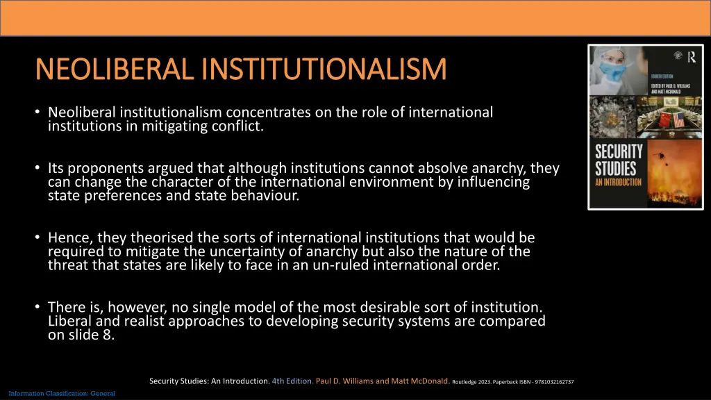 neoliberal institutionalism neoliberal
