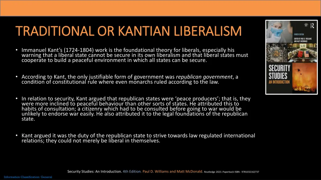 traditional or kantian liberalism traditional