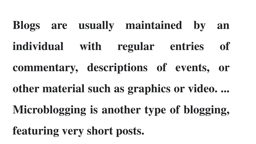 blogs