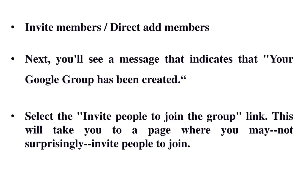 invite members direct add members
