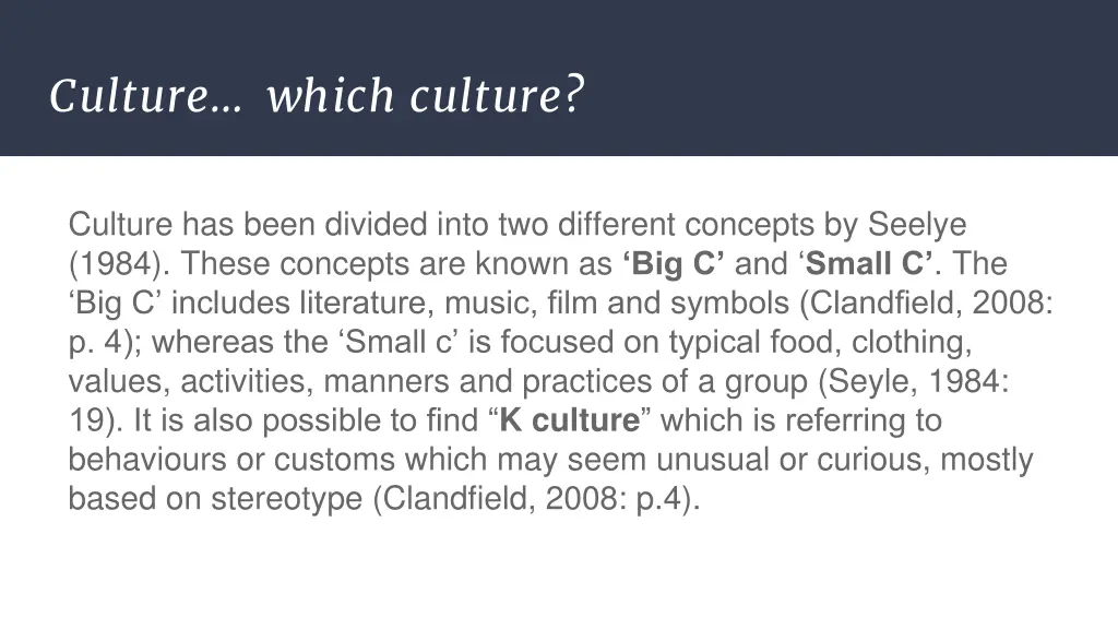 culture which culture