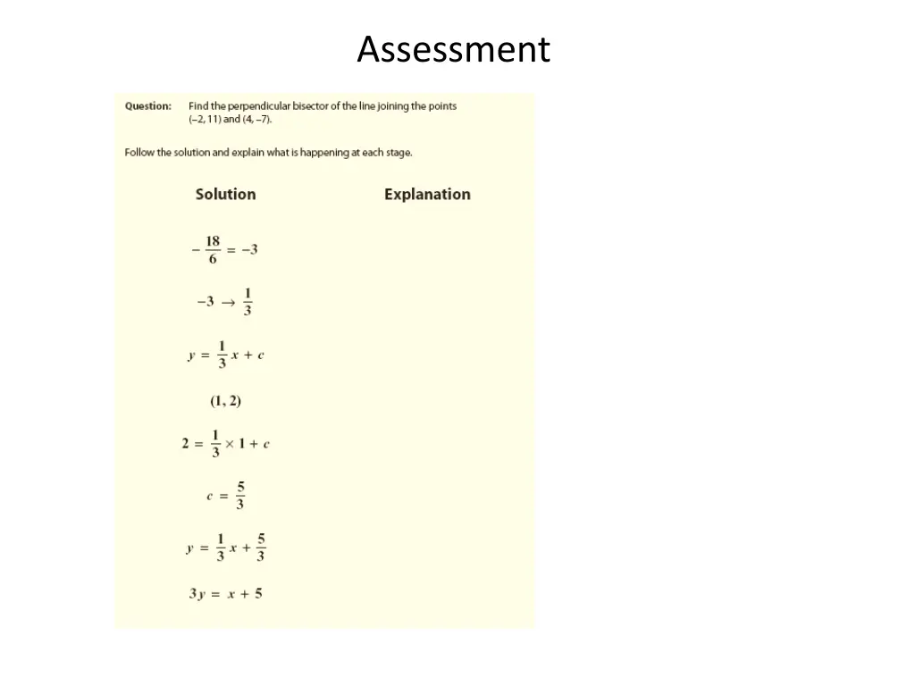 assessment