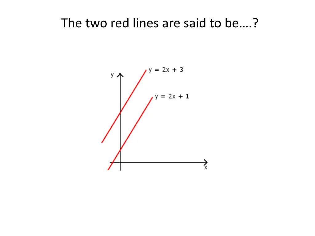 the two red lines are said to be