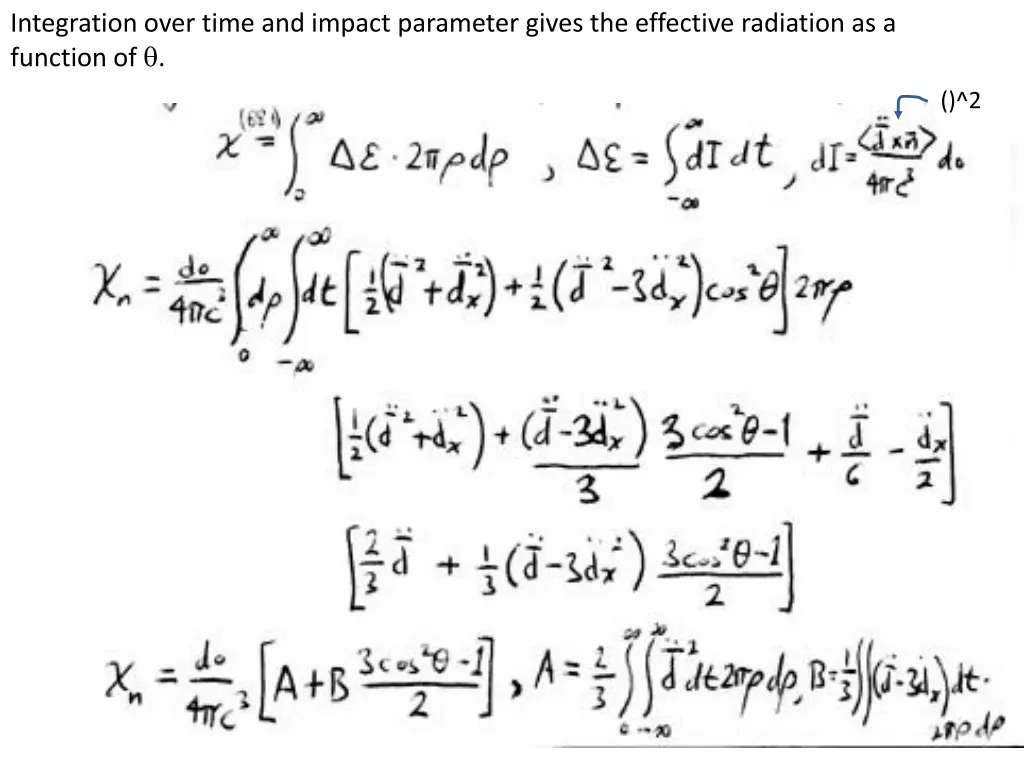integration over time and impact parameter gives