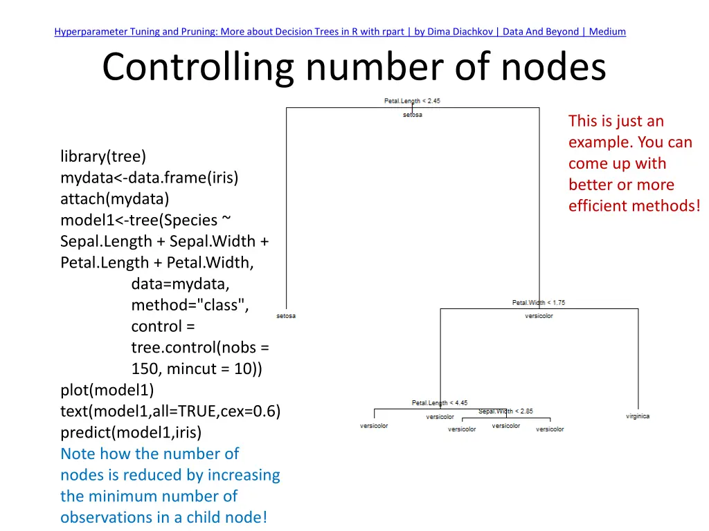 hyperparameter tuning and pruning more about