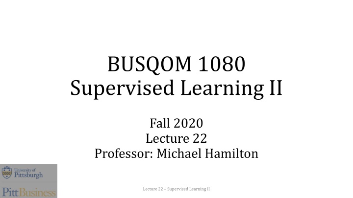 busqom 1080 supervised learning ii