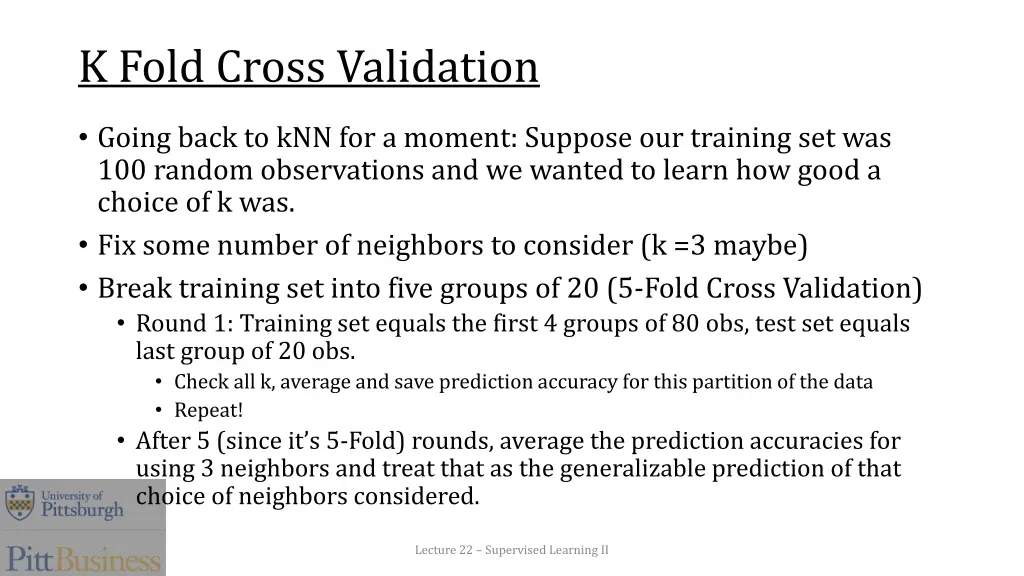 k fold cross validation 1