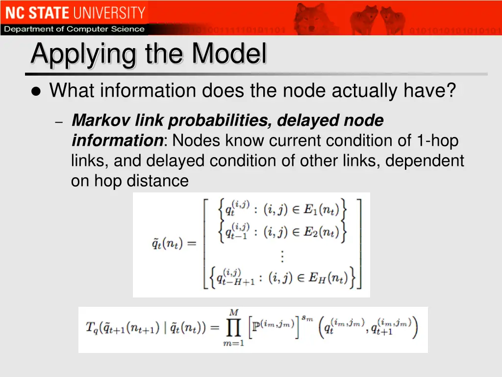 applying the model 2