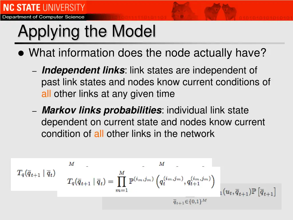 applying the model