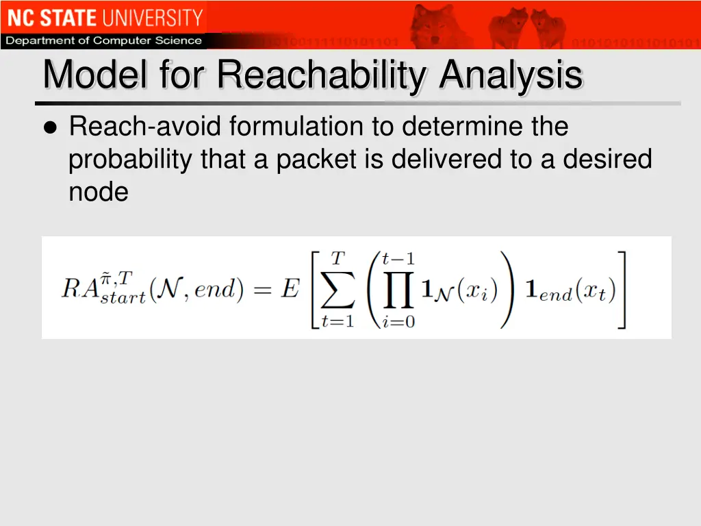model for reachability analysis