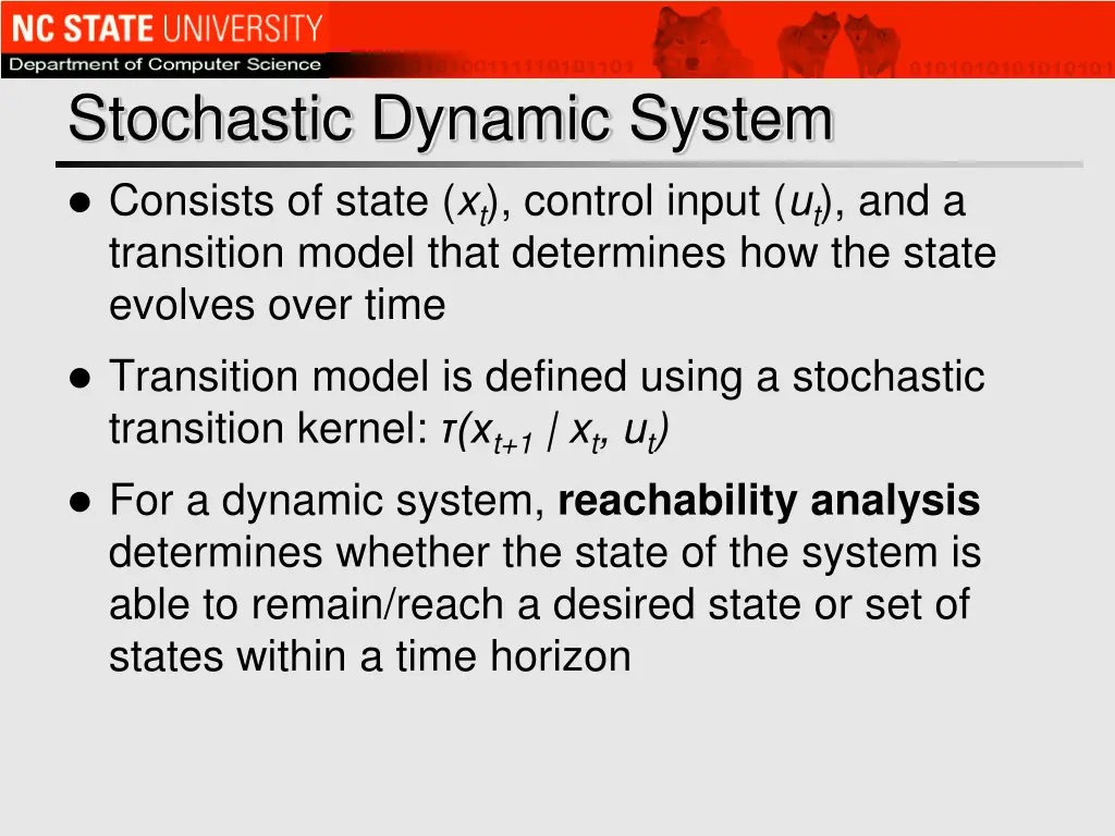 stochastic dynamic system