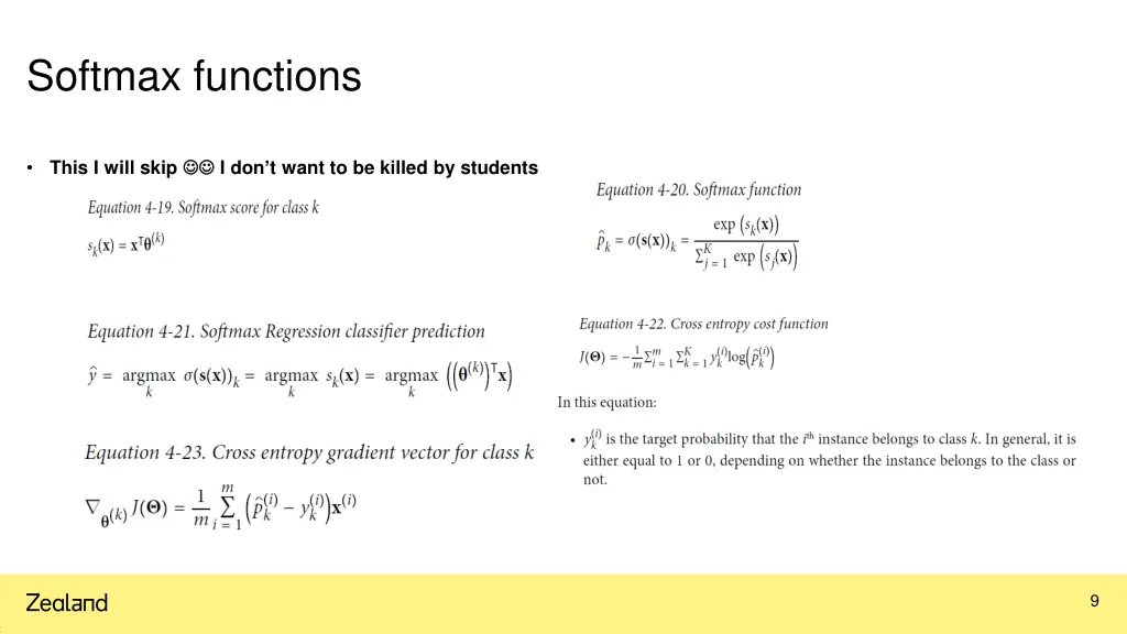 softmax functions
