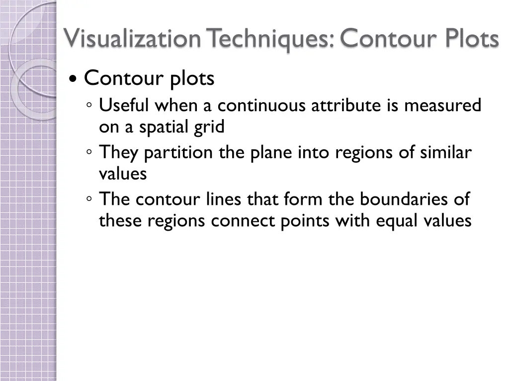 visualization techniques contour plots