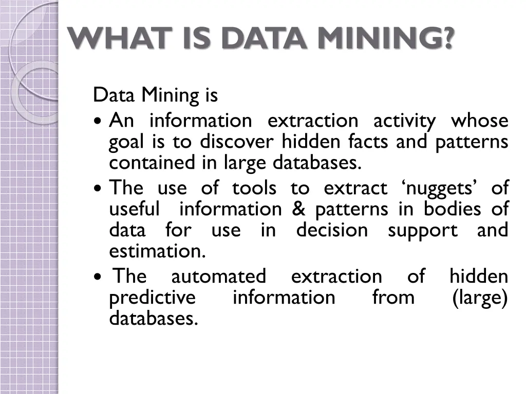 what is data mining