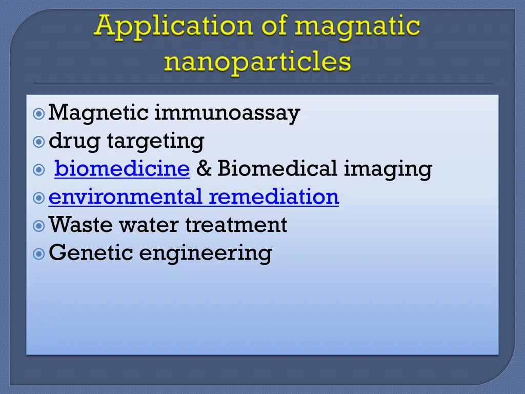 magnetic immunoassay drug targeting biomedicine