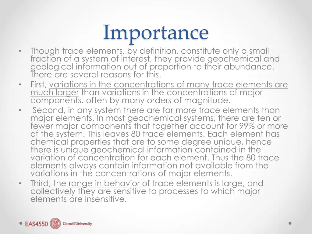 importance
