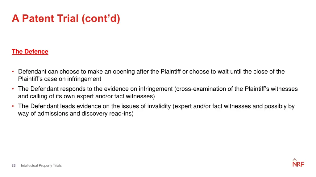 a patent trial cont d