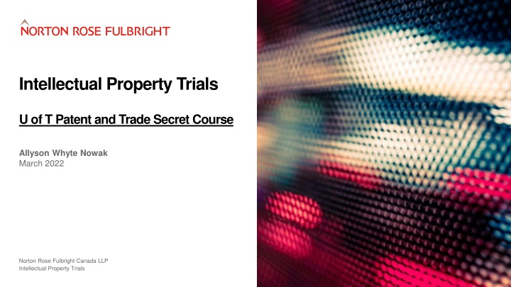 intellectual property trials