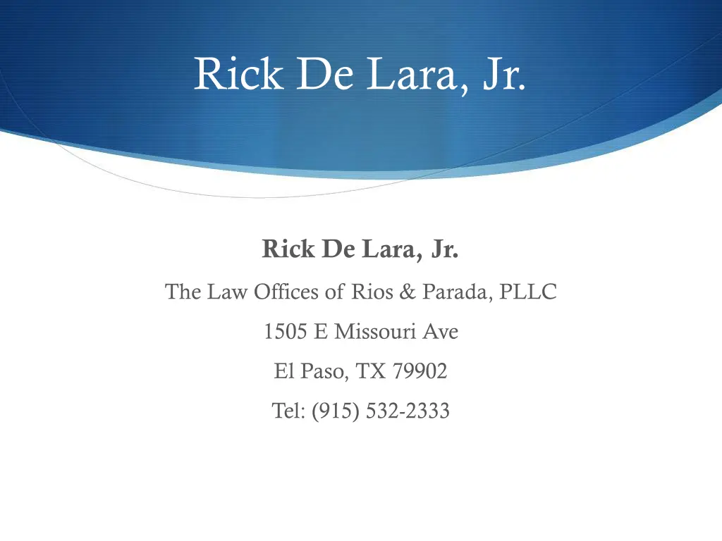 rick de lara jr
