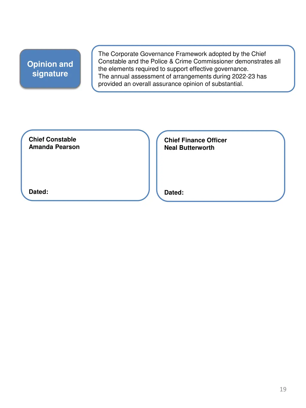 the corporate governance framework adopted