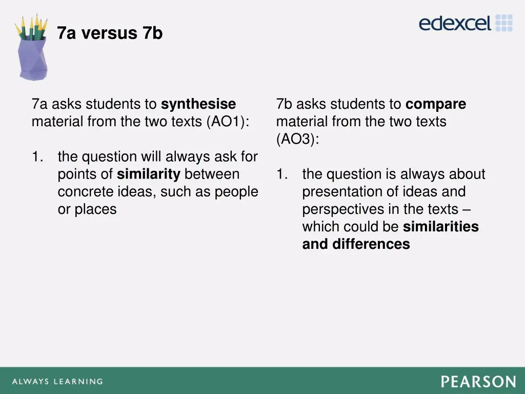 7a versus 7b