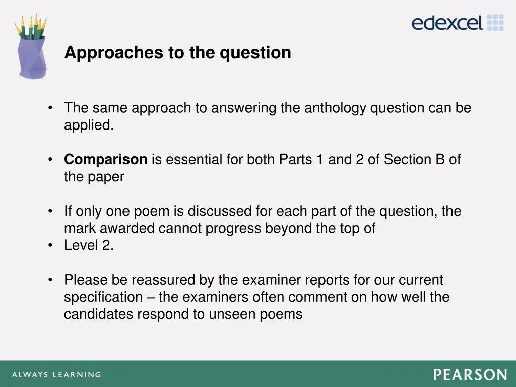 approaches to the question